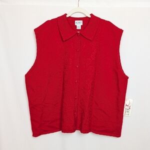 90s Wool Embellished Sweater Vest